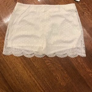 Lily Pulitzer White Lace Alice Skort